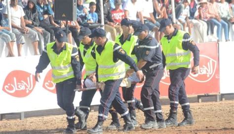 أعمال شغب وحوادث خطيرة في مهرجان للتبوريدة ترسل فرسانا إلى المستشفى صور