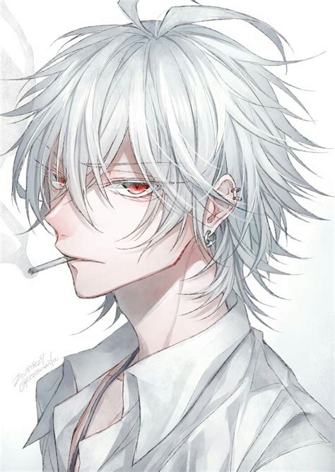 Anime Boy Grey Eyes : Top 20 Super Bishie Anime Boys With White Hair ...