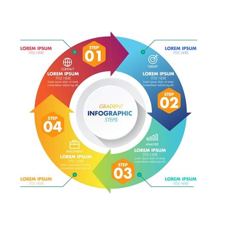 Premium Vector Circle Arrows Infographic 02