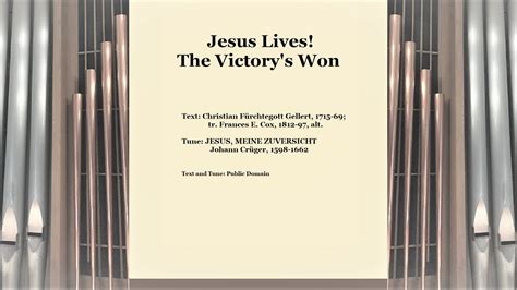 LSB 490 Jesus Lives The Victory S Won YouTube