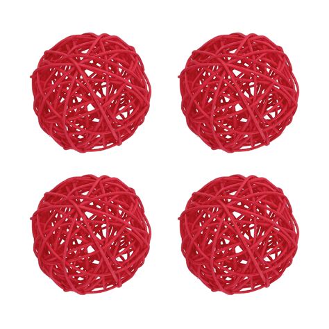 Pcs Wicker Rattan Balls Inch Rattan Decorative Balls For Vase