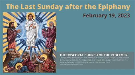 The Last Sunday After The Epiphany YouTube