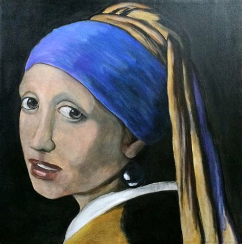 Girl With A Pearl Earring By Jan Vermeer