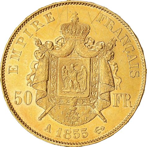 Coin France Napoleon Iii Francs Paris Gold Km