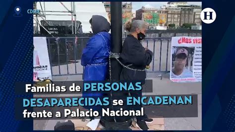 Mujeres Se Encadenan Frente A Palacio Nacional Y Exigen Justicia Por