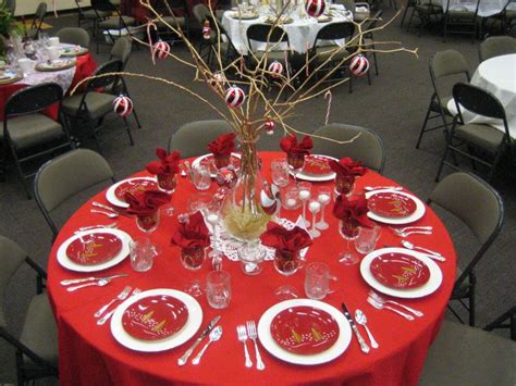 Christmas Banquet Table Decorations - barn pros canada