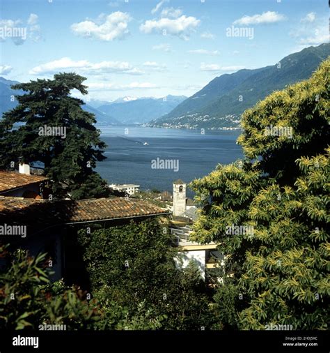 Lake Maggiore; Brissago, Landschaft Stock Photo - Alamy