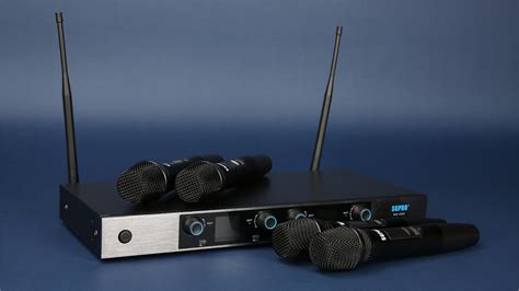 SGPRO Quad Handheld Wireless Microphones System For Professional Studio