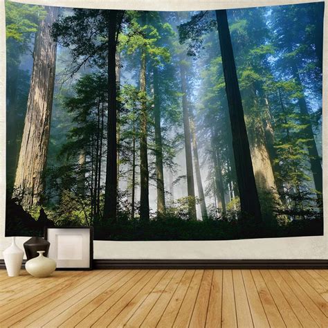 Amazon FENDROM Forest Nature Landscape Tapestry Sunshine Through