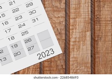 Blank Office Calendar Planner On Desk Stock Photo 2268548693 | Shutterstock