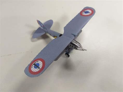 Nieuport Delage Nid C A Ronautique Navale Paper Model Ecardmodels