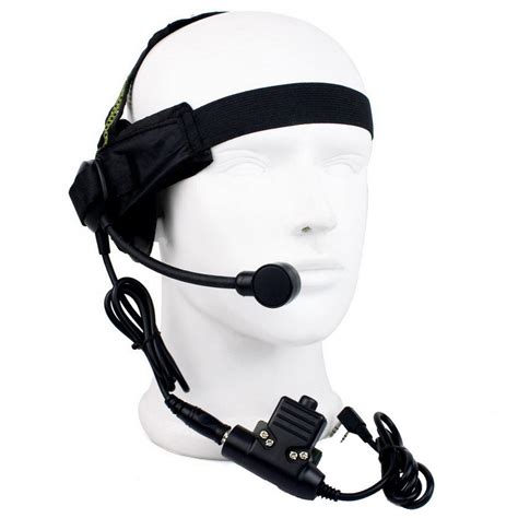 Headset with PTT for 2 Pin Kenwood Radios TK-353 TH-42A HYT TC2088 TC3 – Walkie-Talkie Accessories