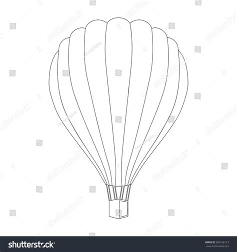 Balloon Outline Drawing Stock Vector (Royalty Free) 382166113