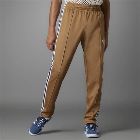 Adidas Adicolor 70s Striped Track Pants Brown Adidas Australia