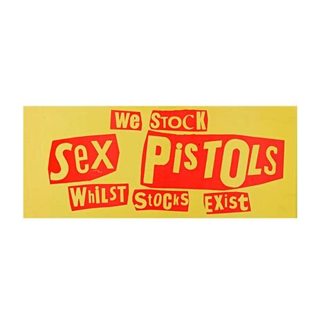 The Sex Pistols An Original Promotional Banner For Never Mind The