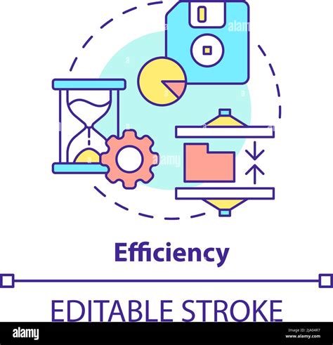 Efficiency Concept Icon Stock Vector Image And Art Alamy