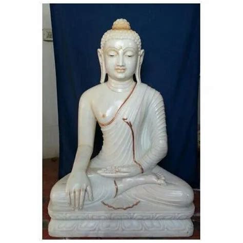 Off White Marble Buddha Statue For Home And Temple Garden At Rs 45000