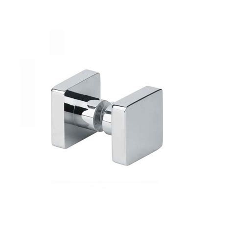 stainless steel square shower door pull knob ess everstrong