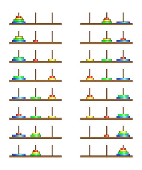 Borde Anuncio Extracto tower of hanoi puzzle completamente eliminar ...