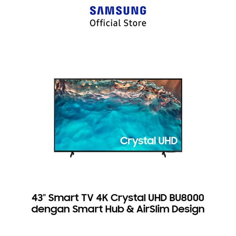 Jual Samsung Smart Tv K Crystal Uhd Bu Dengan Smart Hub