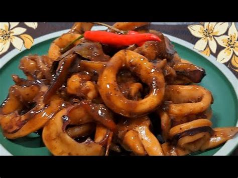 Try To Cook Squid This Way Dried Squid Adobo Recipe Easy Pusit Recipe