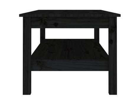 Table Bassetable D Appointtable De Salon Noir 110x50x40 Cm Bois