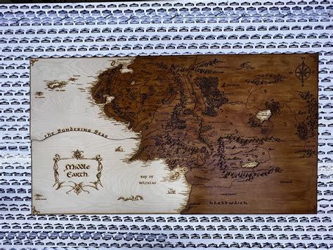 Excited To Make A Table Out Of This Map Of Middle Earth Rmaps