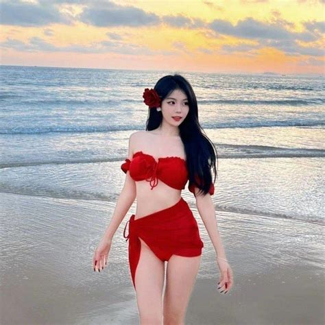 Sexy Red Bikini Three Piece Women S Fashion Swimwear Bikinis