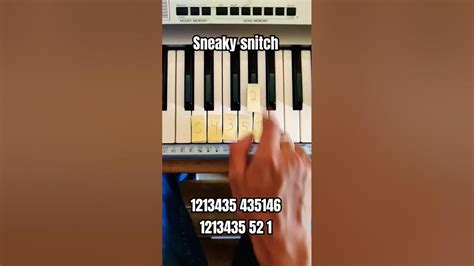 Sneaky Snitch Piano Right Hand Youtube