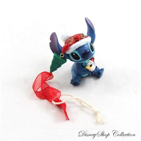 Ornement Stitch DISNEYLAND PARIS Lilo et Stitch avec canard décorat