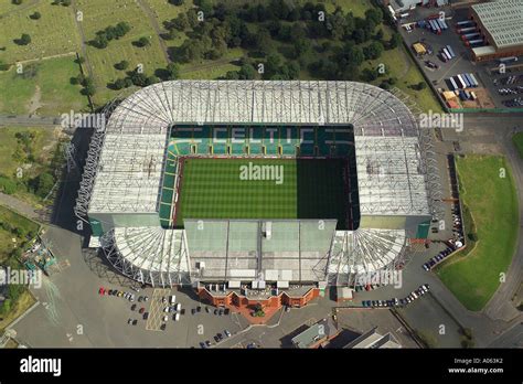 Aerial View Of Celtic Football Club Also Known As The Parkhead Stadium