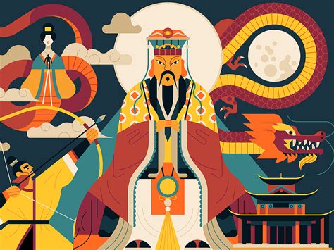 Chinese Myths by Folio Illustration Agency on Dribbble