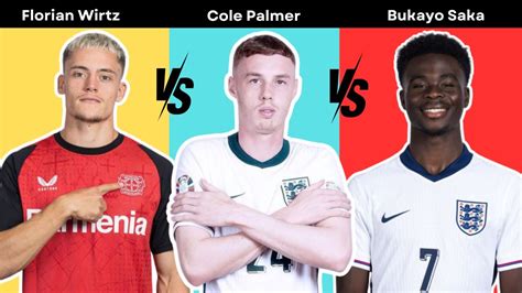 Comparison Florian Wirtz Vs Cole Palmer Vs Bukayo Saka Youtube