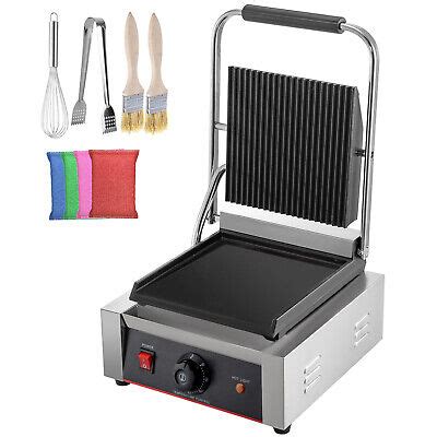 Vevor Grill Multifonction Plancha Viande Et L Gumes Presse Paninis