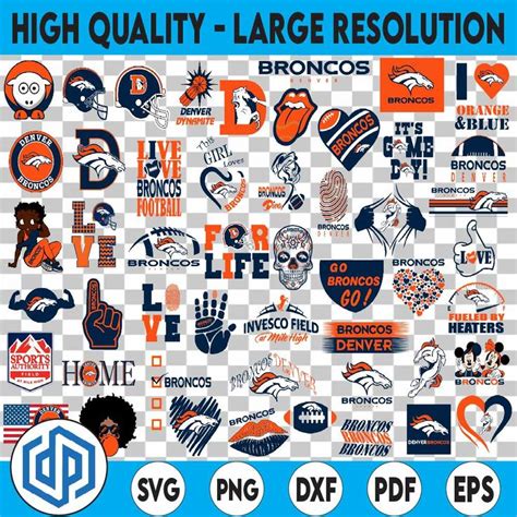 50+ Files Denver Broncos Svg Bundle, Denver Svg, Broncos svg, Denver ...