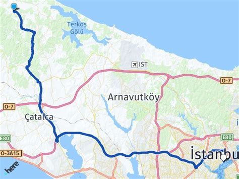 İstanbul Çatalca Belgrat Beşiktaş İstanbul Arası Kaç Km Yol Tarifi