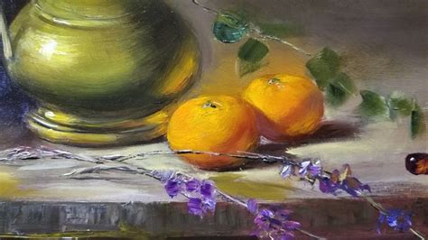 Brass And Tangerines Original Oil Painting Still Life Fine Art Home