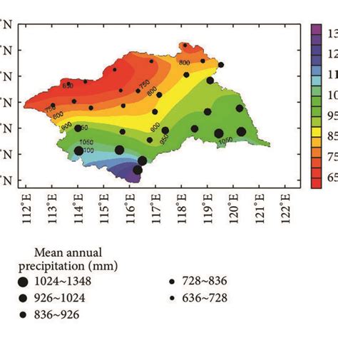 Spatial Pattern Of Mean Annual Precipitation A And Its Slope And