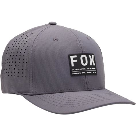 Fox Flexfit Cap Core Non Stop Tech Stahlgrau Maciag Offroad