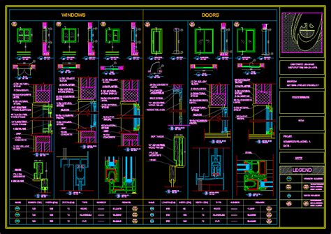 Portes Fenêtres Pvc Dans AutoCAD Bibliothèque CAO