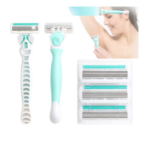 6-Blade Shaving Razor for Women, Extra Smooth Women's Razor with 4 ...