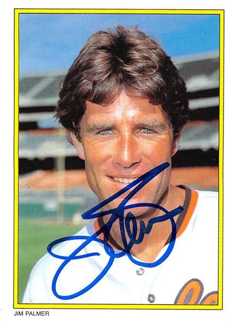 Jim Palmer Autographed Baseball Card Baltimore Orioles 1983 Topps All