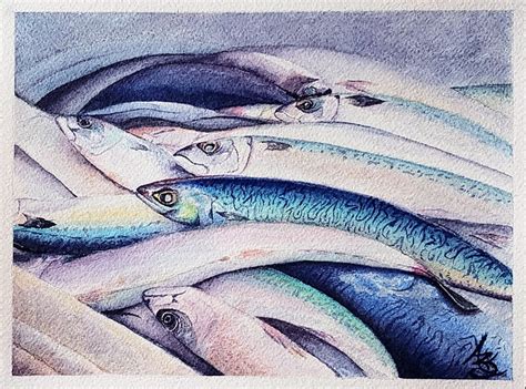 Fish Market Watercolor - Free image on Pixabay