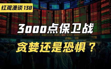 A股打响3000点保卫战，这个时候应该贪婪还是恐惧？【红观漫谈】 马红漫 马红漫 哔哩哔哩视频