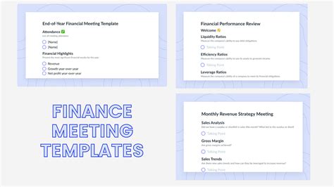 9 Meeting Agenda Templates For Efficient Finance Meetings Fellow App