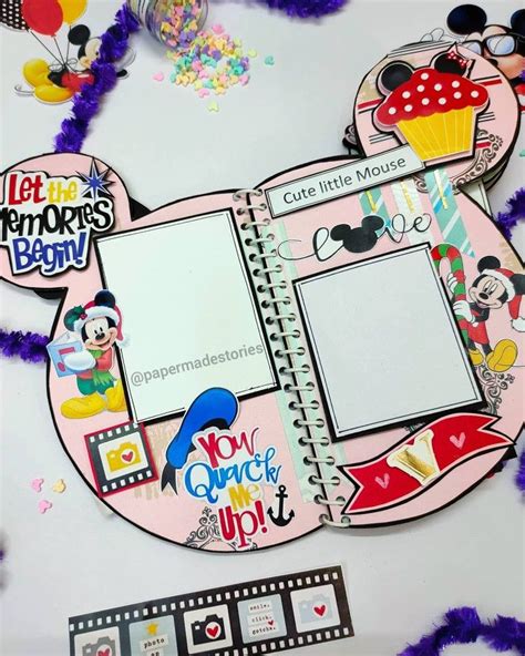 Mickey Mouse Scrapbook Layout Scrapbooking Layouts Scrapbook Mickey