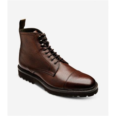 Loake Aquarius Boot In Dark Brown Grain Leather Parkinsons Lifestyle