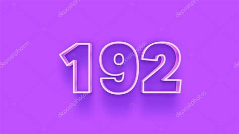 ilustracion del numero  sobre fondo purpura