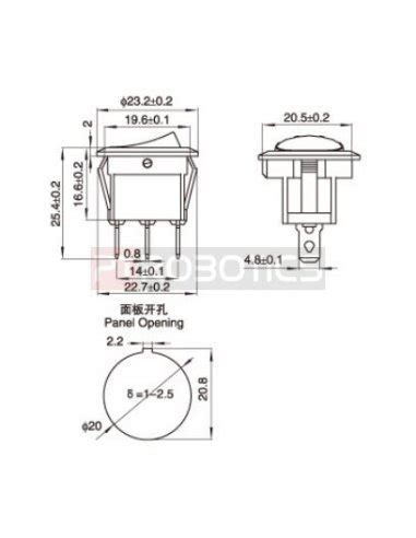 Interruptor Basculante ON OFF 3 Pinos 12V 20AV C LED Amarelo Bas