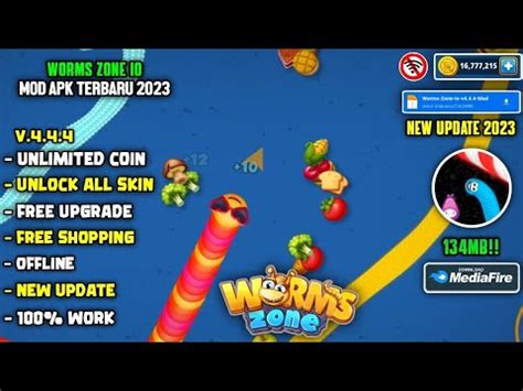 Worms Zone Io Mod Apk Terbaru V 4 4 4 New Update 2023 Unlimited Coin